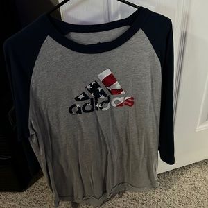 USA three quarter baseball shirt